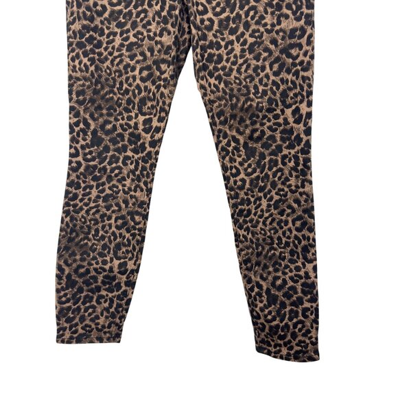 Express Ankle Legging High Rise Stretch Leopard Print Size 8R - Picture 11 of 13